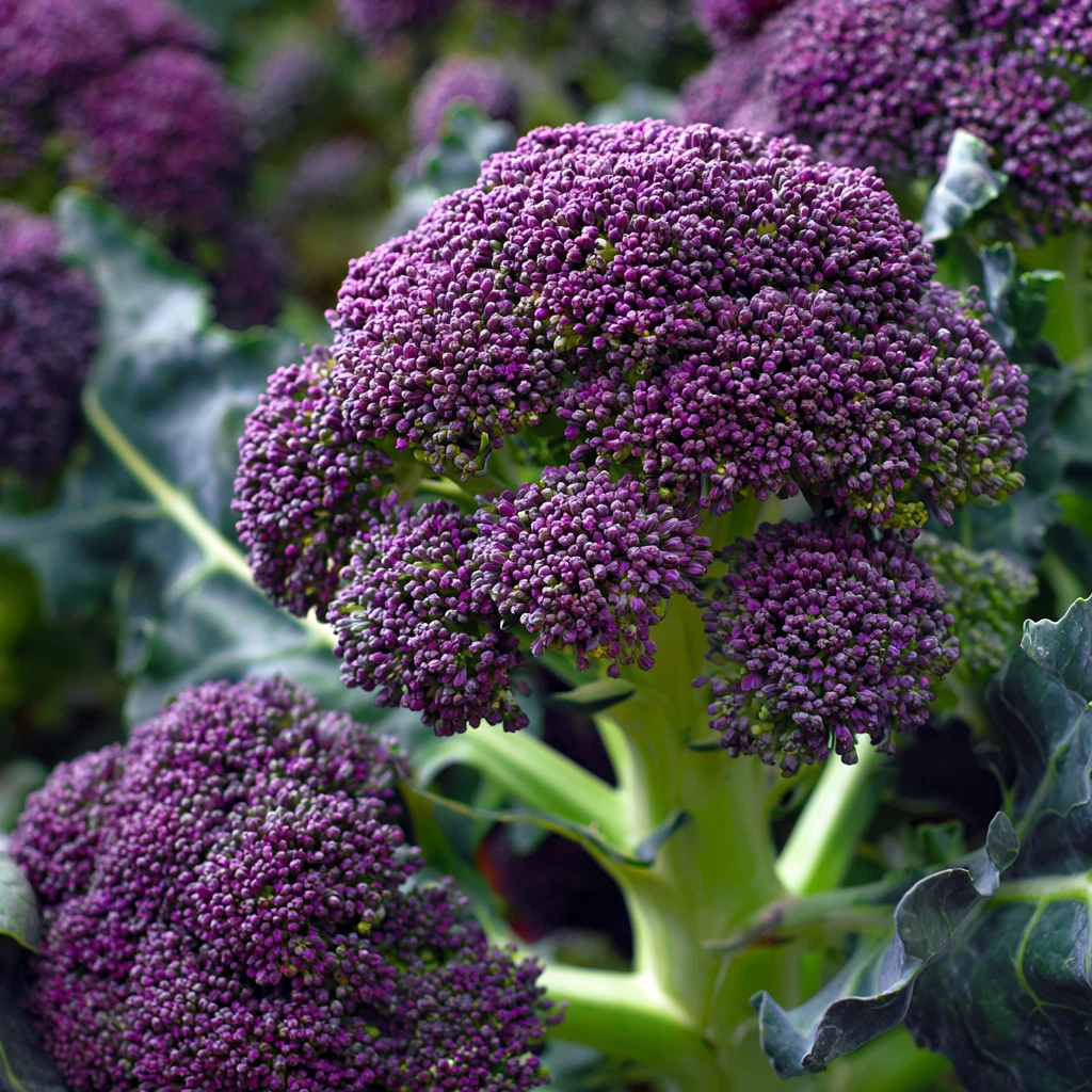 Purple Sprouting Broccoli Seeds – 150 Heirloom Brassica oleracea for Early Winter Harvest, Edible Florets, Cool Weather Grower