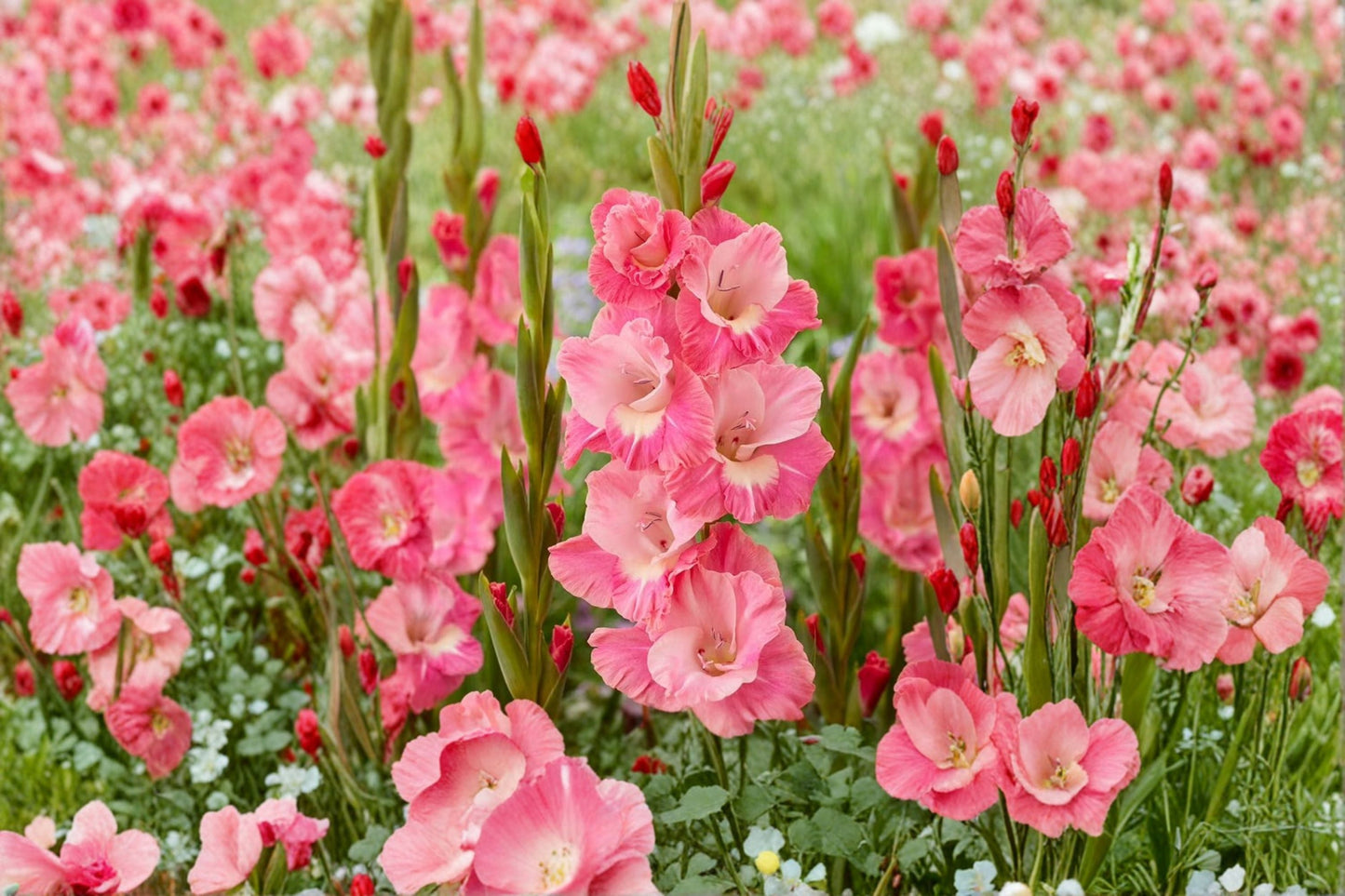 Gladiolus Bulbs White Eyed Miss Pink White Sword Lily Summer Cut Flowers Spring Planting Hardy Garden Flower