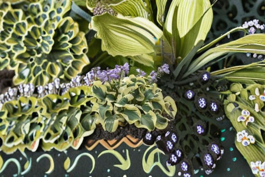 Mini Skirt Hosta Live Starter Plant – Dwarf Ruffled Blue-Green Foliage – Container Garden, Shade Plant, Easy Care Hosta