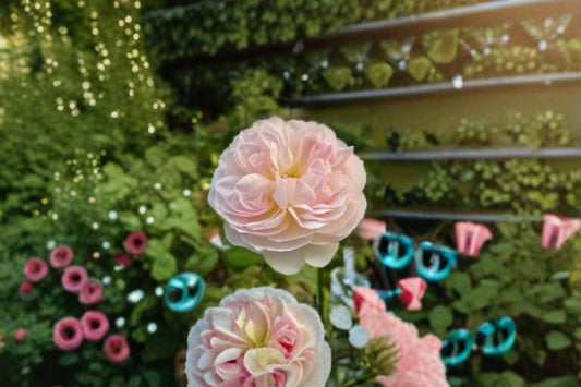 Live Rose Bush Starter Plant – Moonlight in Paris Rosa ‘Moonlight in Paris’ – Cream-White Fragrant Garden Rose