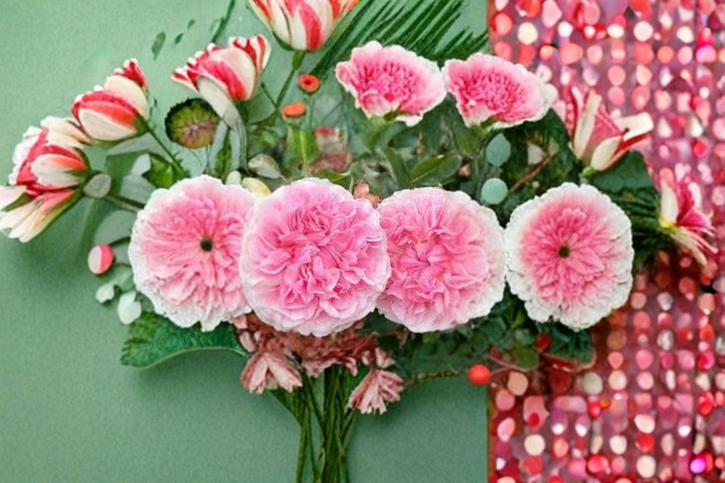 Ausimmon Rose Live Plant – Blush Pink Double Shrub Rose – Own Root Garden Shrub – Rosa ‘Ausimmon’