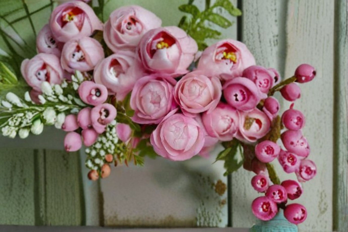 Strawberry Macaron Rose Live Plant – Fragrant Repeat Blooming Pink Rose – Rosa ‘Strawberry Macaron’ Garden Flower