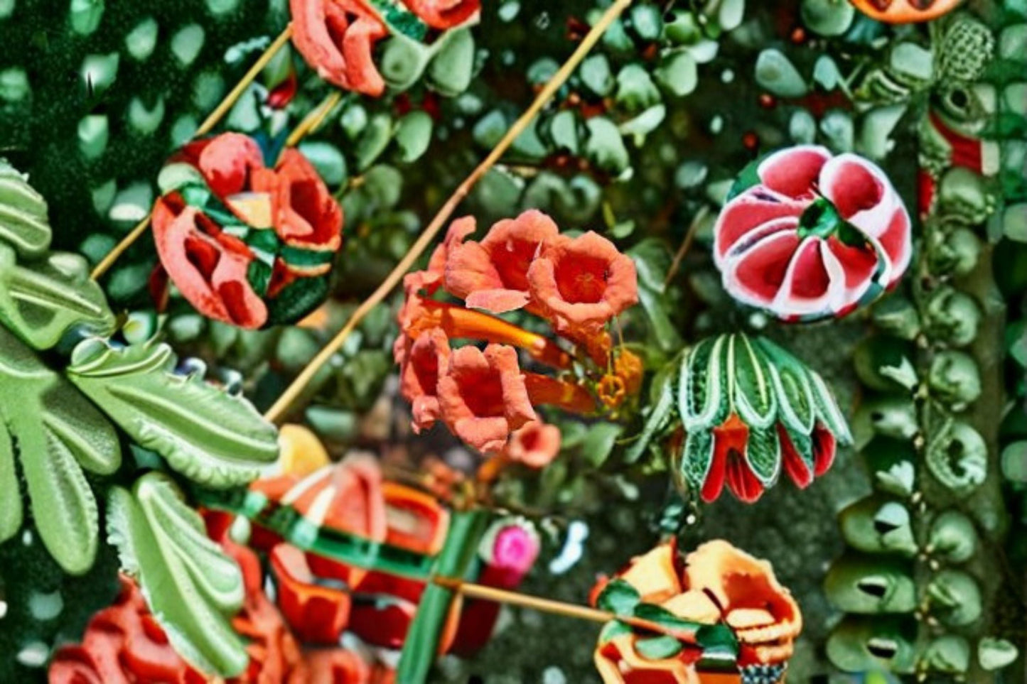 Tangerine Beauty Crossvine Live Rooted Starter Plant – Bignonia capreolata Climbing Vine with Orange Flowers
