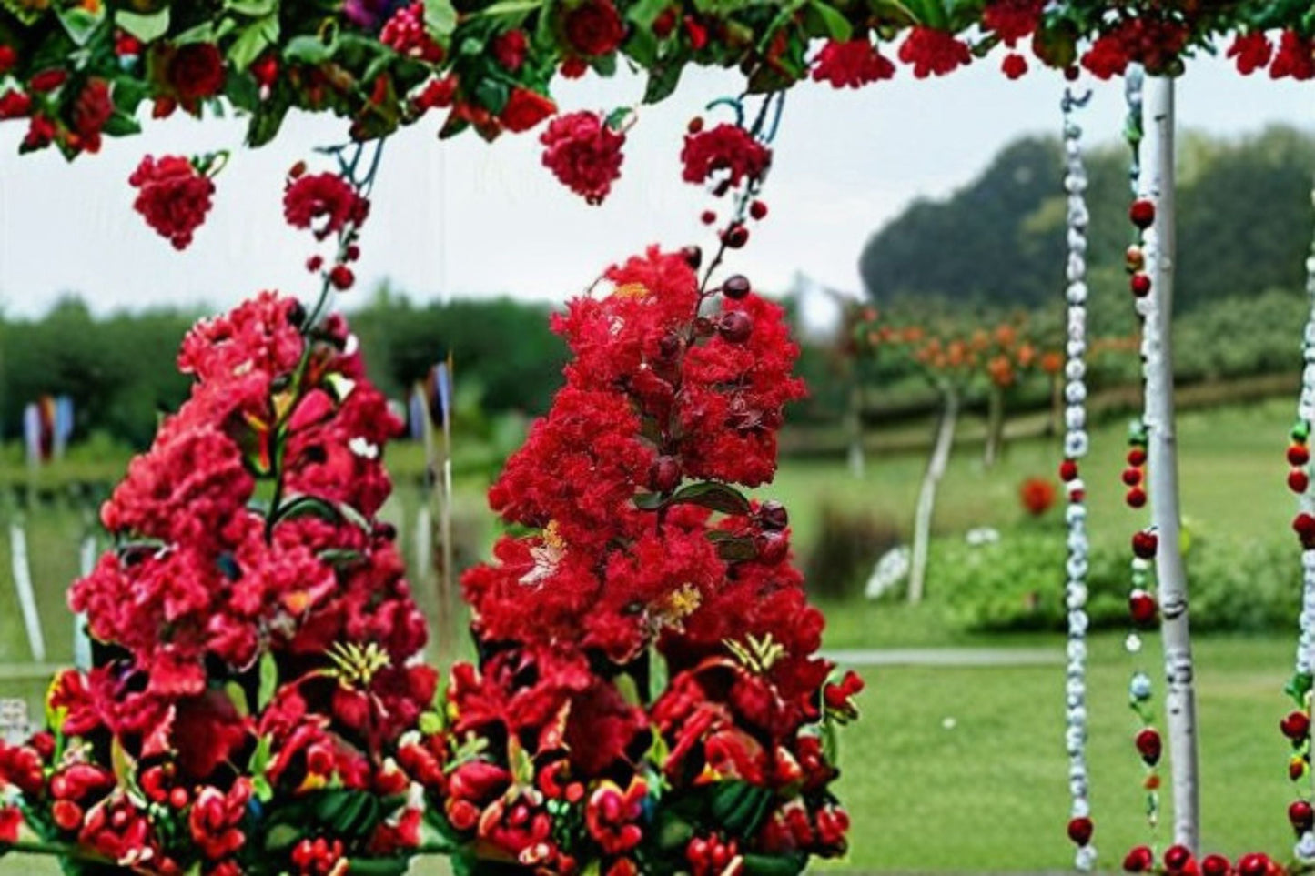 Red Rocket Crape Myrtle Live Plant – Ruby Red Flowering Tree – Lagerstroemia indica