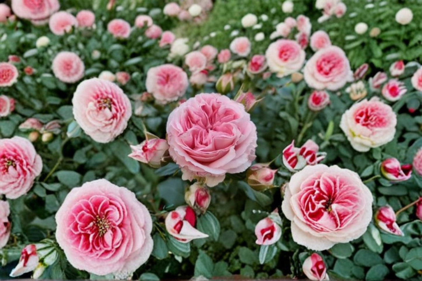 Pink Meilland Bride Rose Live Plant – Garden Rose with Pink and White Blooms – Own Root Pink White Rose for Landscaping