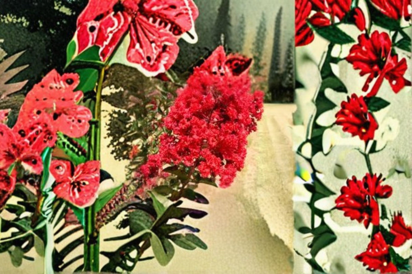 Red Rocket Crepe Myrtle Plant – Lagerstroemia indica ‘Whit IV’ with Bright Red Blooms for Garden Decor