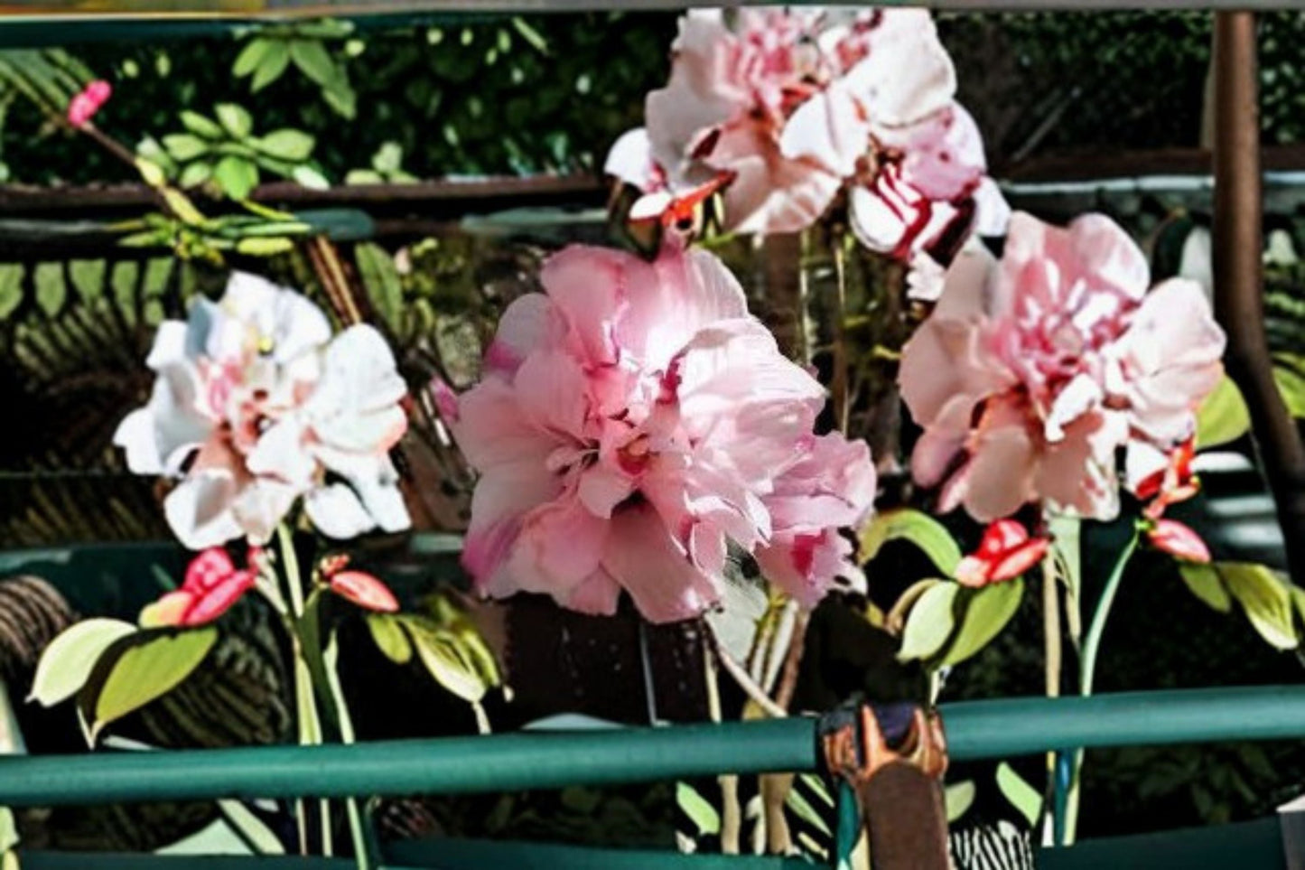 Double Pink Rose of Sharon Plant – Hibiscus syriacus, Vibrant Blooms, Ornamental Shrub for Gardens and Landscapes