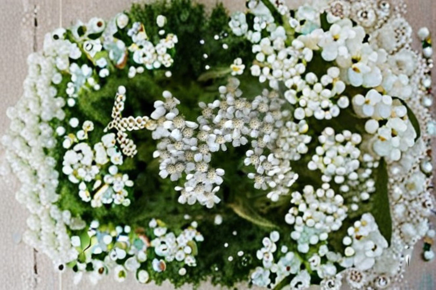 White Yarrow Live Plant Clump – Achillea millefolium Perennial for Garden Borders and Flower Beds