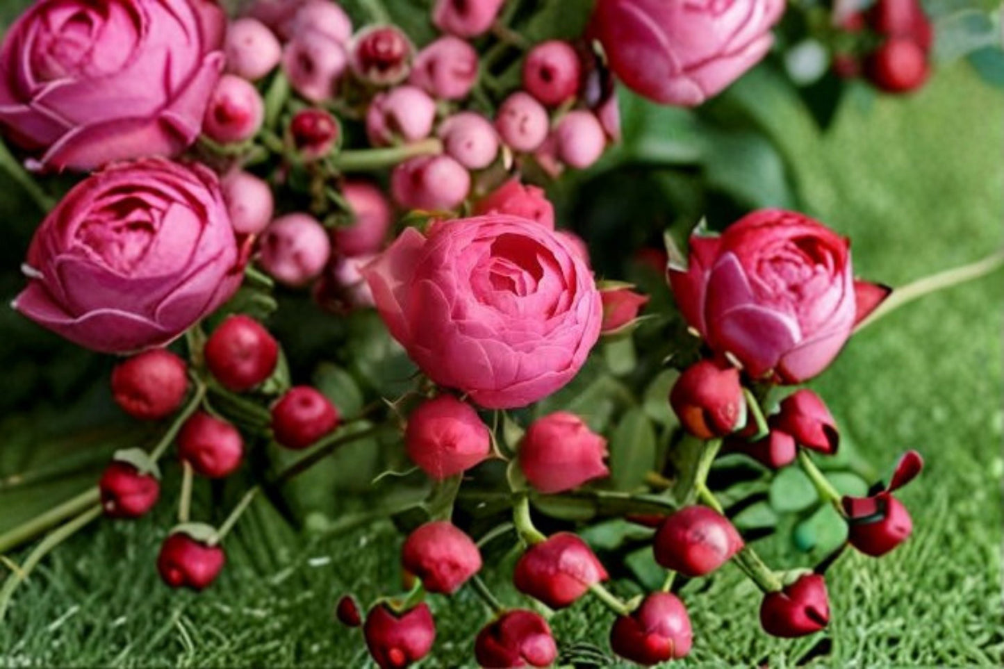 Raspberry Pink Rose Live Plant – Cut Rose Variety – Fragrant, Vibrant Blooms – Rosa spp.