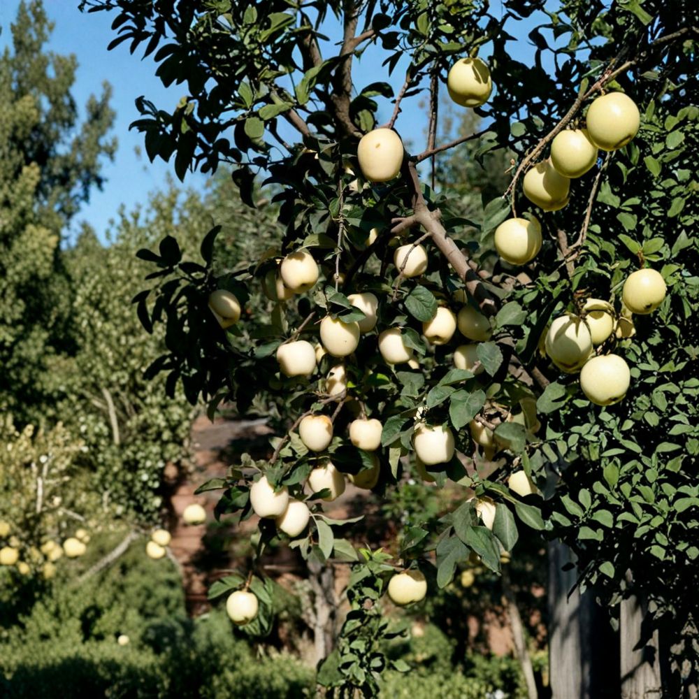Ghost Apple Tree Bare Root White Apple Tree on M111 Rootstock – Rare Sweet Apple Variety for Orchard and Garden