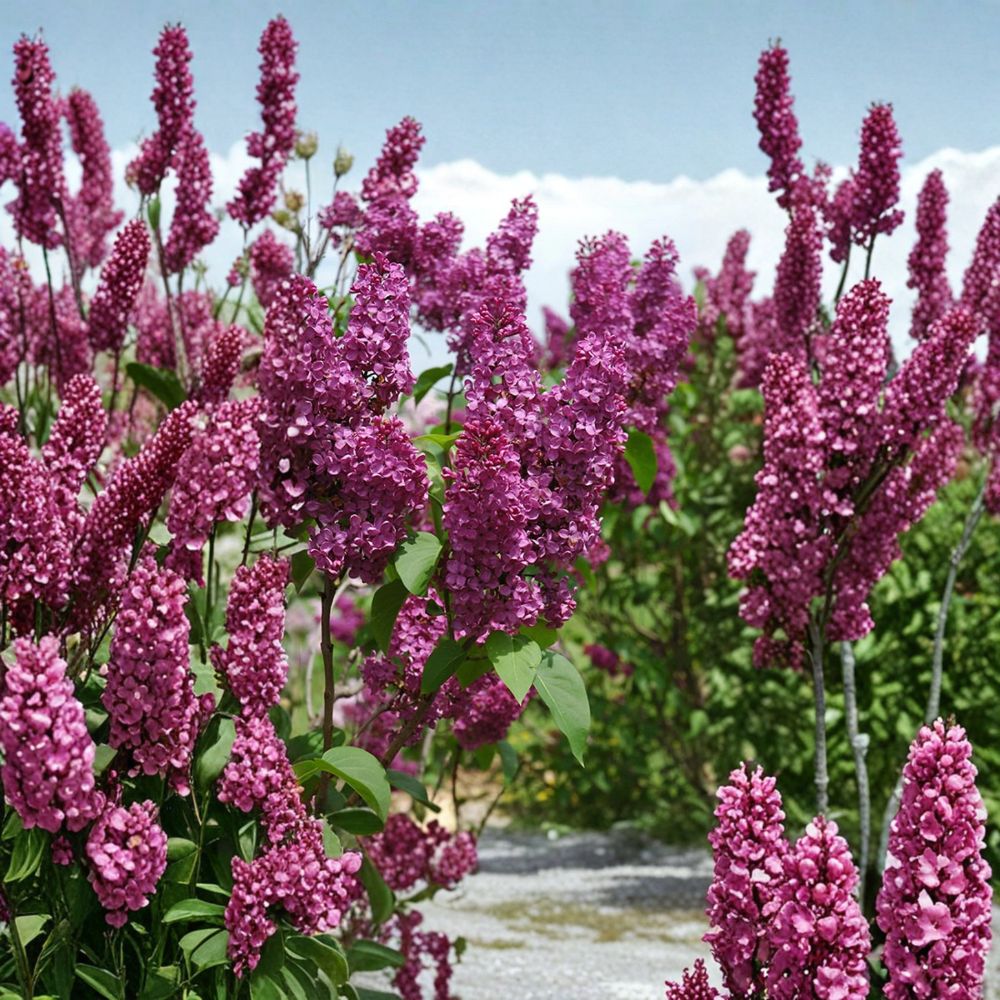 Ludwig Spaeth French Lilac Live Shrub 1 Gallon Pot Deep Purple Spring Blooms Fragrant Landscape Plant