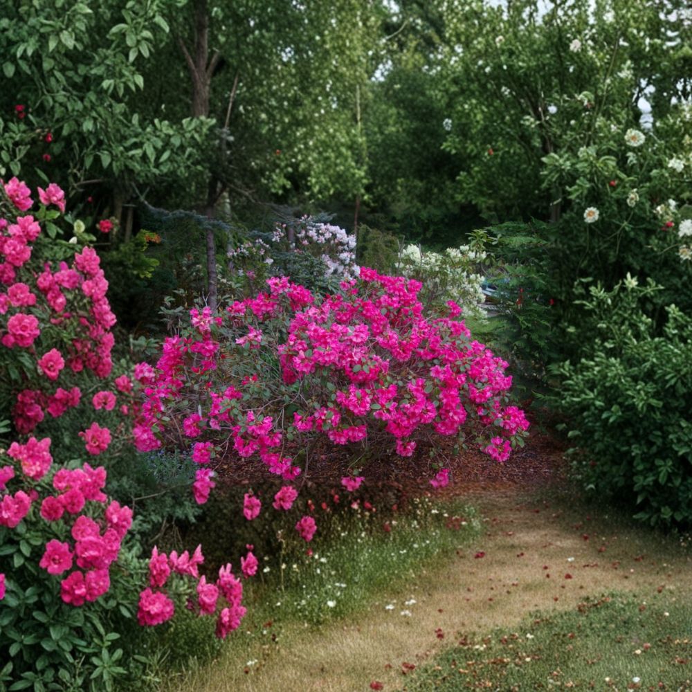 Rhododendron ‘Oudijk’s Sensation’ Live Evergreen Shrub | Dark Pink Blooms | Hardy Landscape Plant | Container Grown
