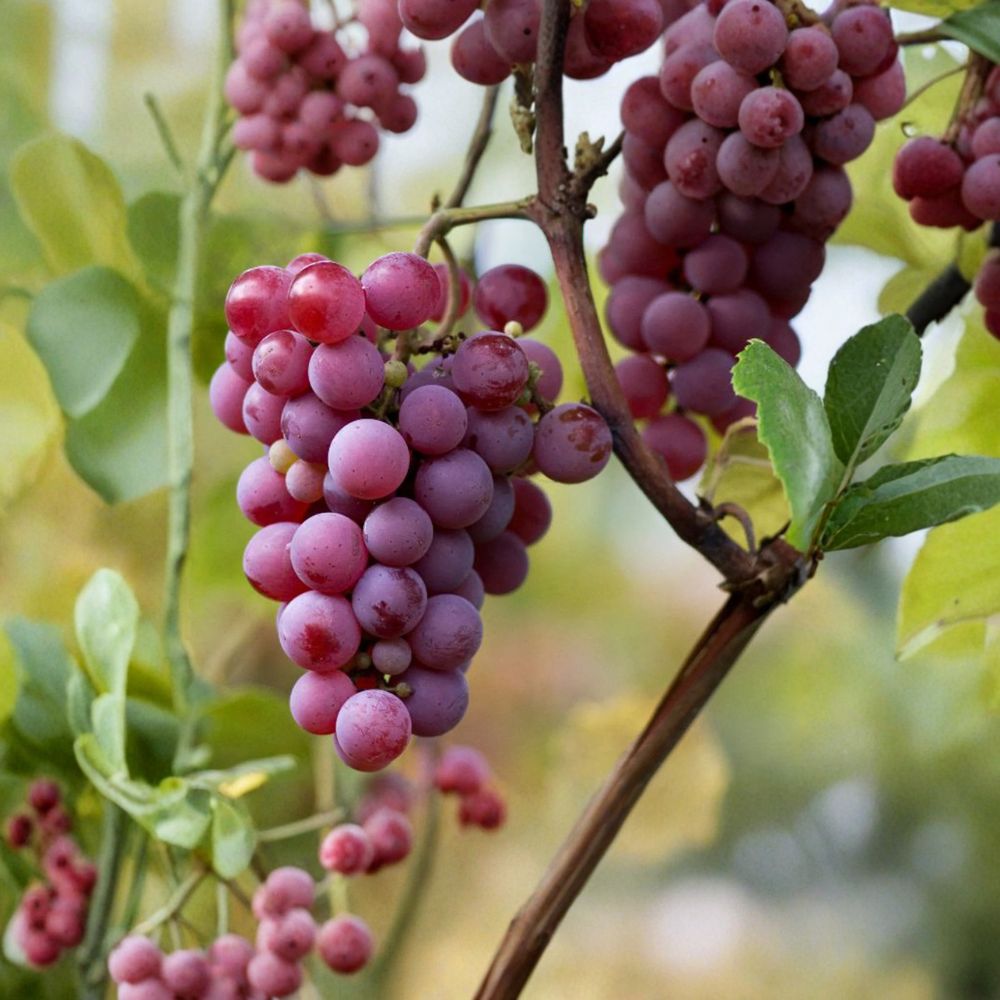 Yates Seeded Table Grape Cuttings – Vitis labrusca Live Propagation, Late Season Red Grape Variety, Easy Home Growing, US Seller