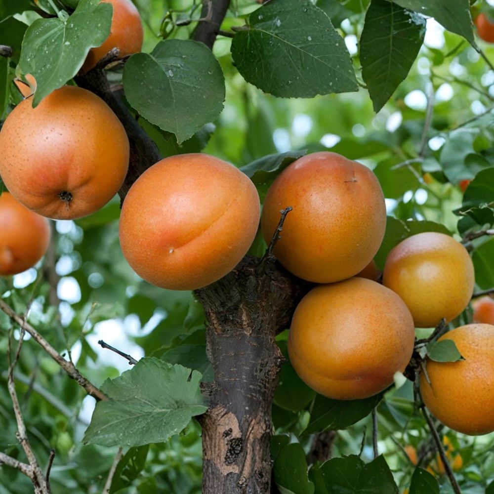 Tomcot Apricot Tree – Live Bare Root Fruit Tree | Early Sweet Apricot | Prunus armeniaca | Cold Hardy, Small Garden Tree