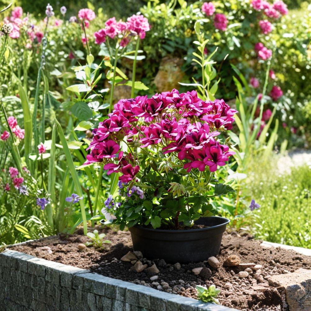 100 Geranium Seeds – Colorful Flower Seeds for Patio Containers & Gardens – Easy to Grow Ornamental Blooms (Pelargonium)
