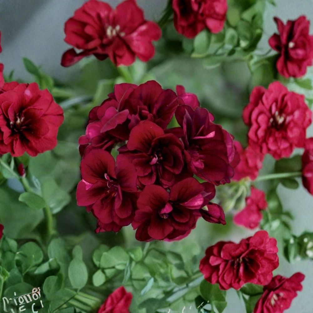 Dark Burgundy Geranium Seeds – 10 Pack | Zonal Pelargonium | Rich Red Blooms for Containers & Hanging Baskets
