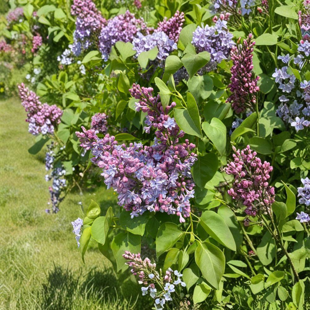 President Grevy Lilac – Live Fragrant Flowering Shrub, Double Blue Lavender, 1 Gallon Pot, Hardy Garden Lilac Syringa vulgaris