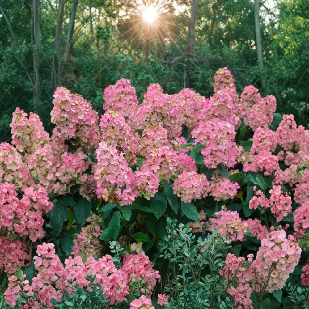 Pink Diamond Panicle Hydrangea – Live Flowering Shrub in 1 Gallon Pot | Hydrangea paniculata with White to Pink Summer Blooms