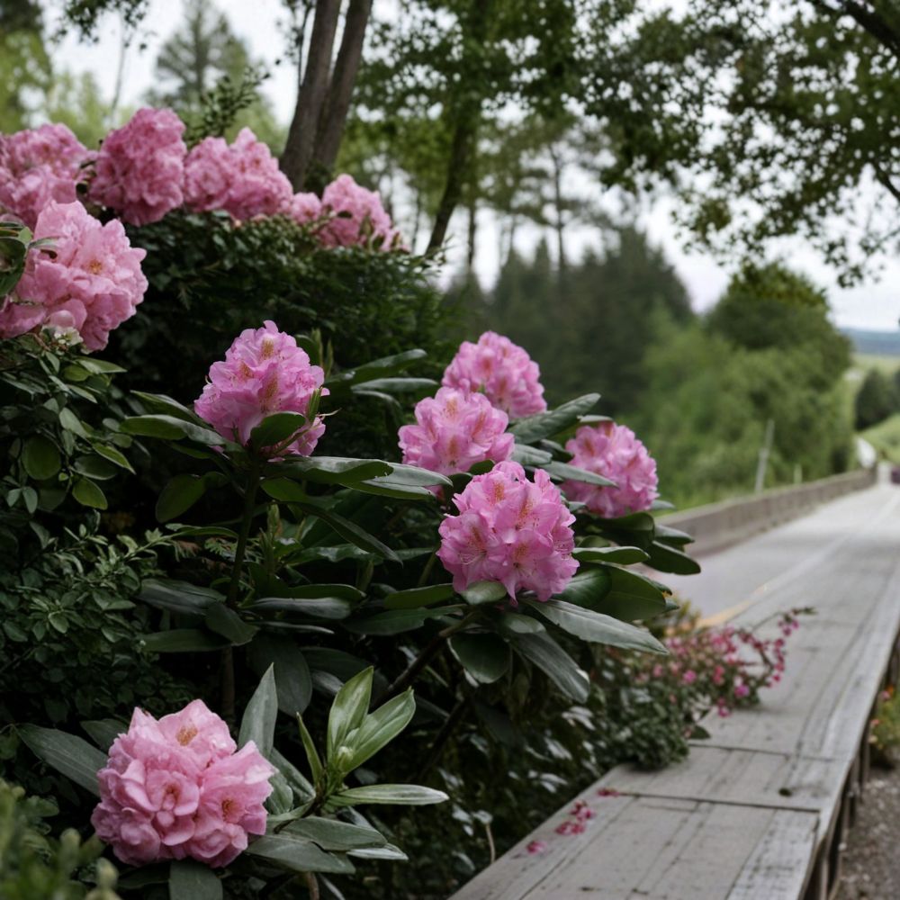 Rhododendron Scintillation Plant – Bright Pink Blooms, Dark Green Foliage, Cold Hardy to -10°F, 12-15 Inch Wide Garden Shrub