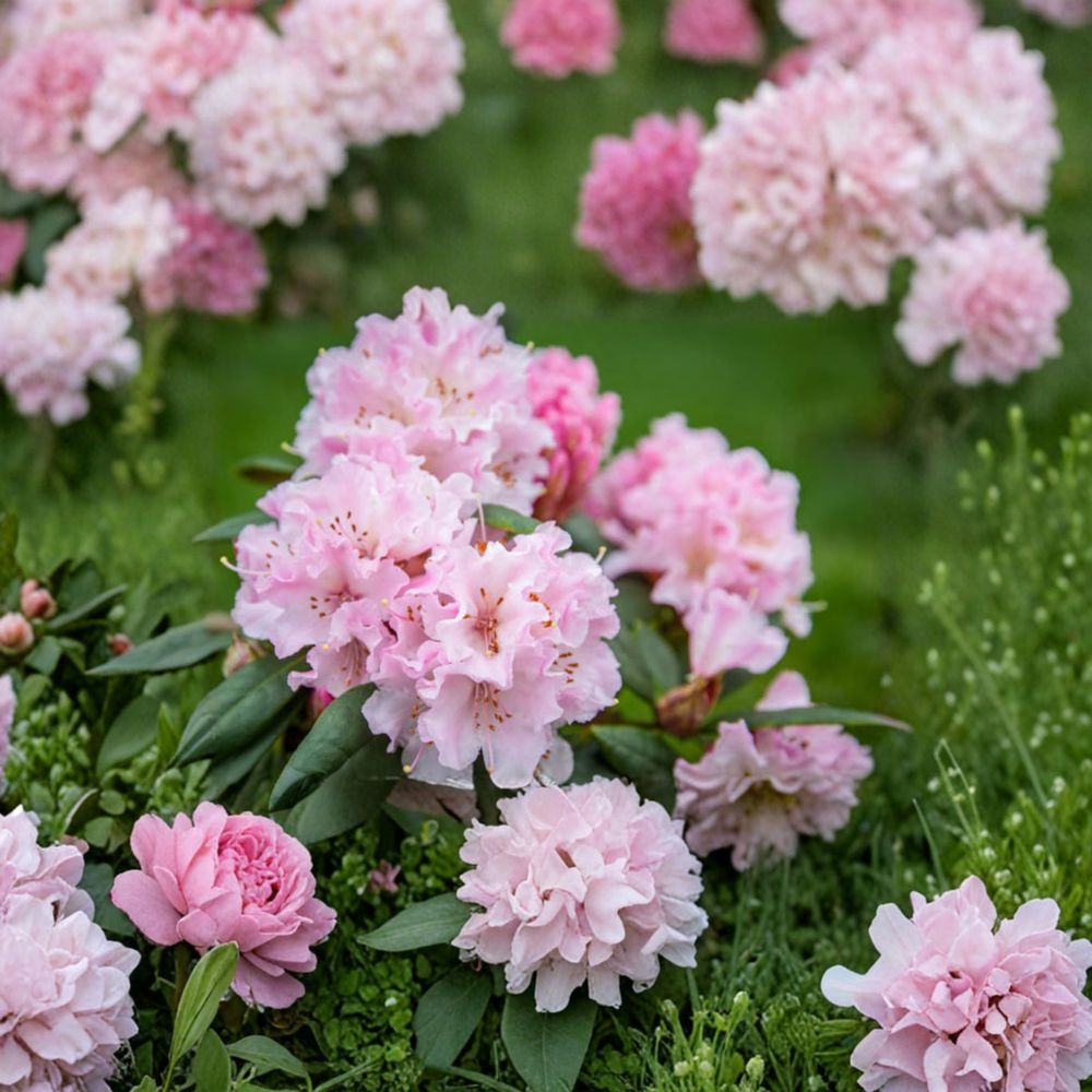 Christmas Cheer Rhododendron – Live Flowering Shrub in Nursery Pot | Pink Blooms, Cold Hardy Evergreen Landscape Plant
