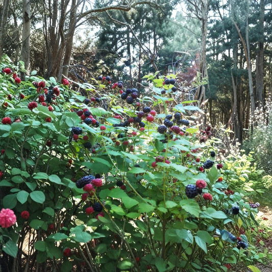 Ohio Treasure Black Raspberry Live Rooted Plant – Everbearing Sweet Black Raspberry for Zones 3-8