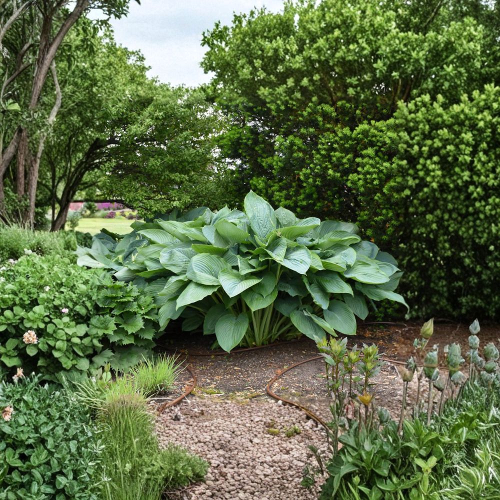 Empress Wu Hosta – Live Shade Perennial Plant | Large Dark Green Foliage | 3-Inch Pot | Giant Hosta for Garden Focal Point