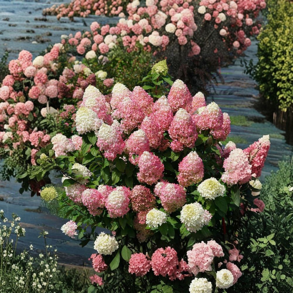 Quick Fire Fab® Hydrangea – Live Panicle Hydrangea Shrub in 4-Inch Pot, Color Changing Blooms, Early Blooming, Viburnum paniculatum