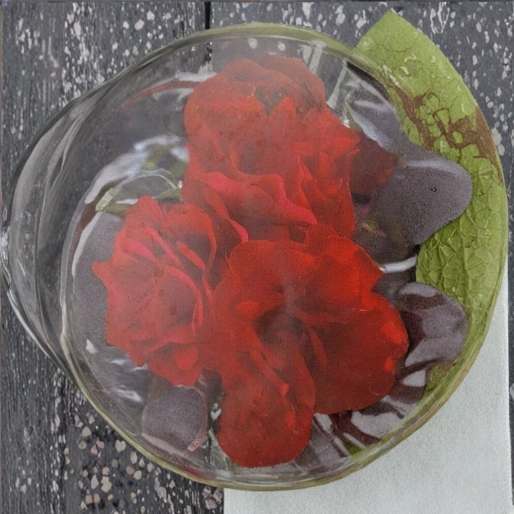 Europeana Floribunda Rose – Live Dark Crimson Red Garden Rose Bush | 2 Gallon Full Sun Flowering Shrub | Repeat Blooming Rose