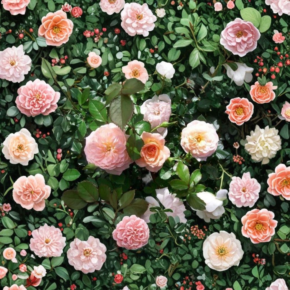 Apricot Drift® Rose – Rosa hybrida Live Plant, 3 Gallon Groundcover Rose Bush, Disease-Resistant Landscape Rose