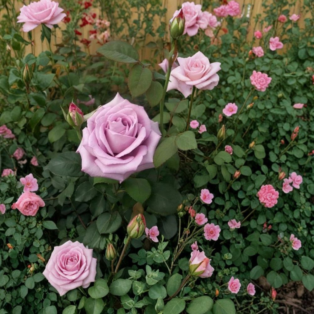 Blue Girl Rose – Live Bush Plant in 5 Gallon Pot, Hybrid Tea Rose, Landscape & Garden Friendly, Easy to Grow
