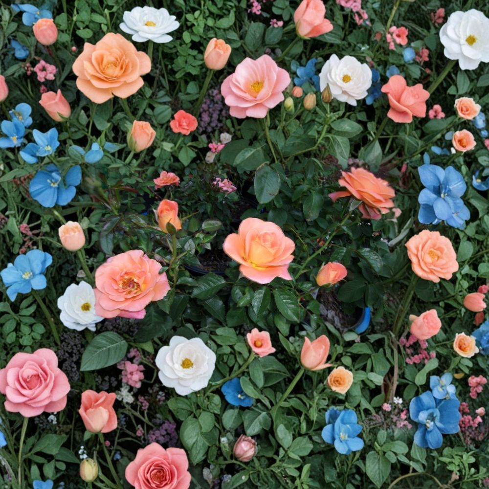 New Year Grandiflora Rose – Live Bush Plant in 1 Gallon Pot, Rooted Flowering Shrub for Garden & Landscape, Easy to Grow Rosaceae