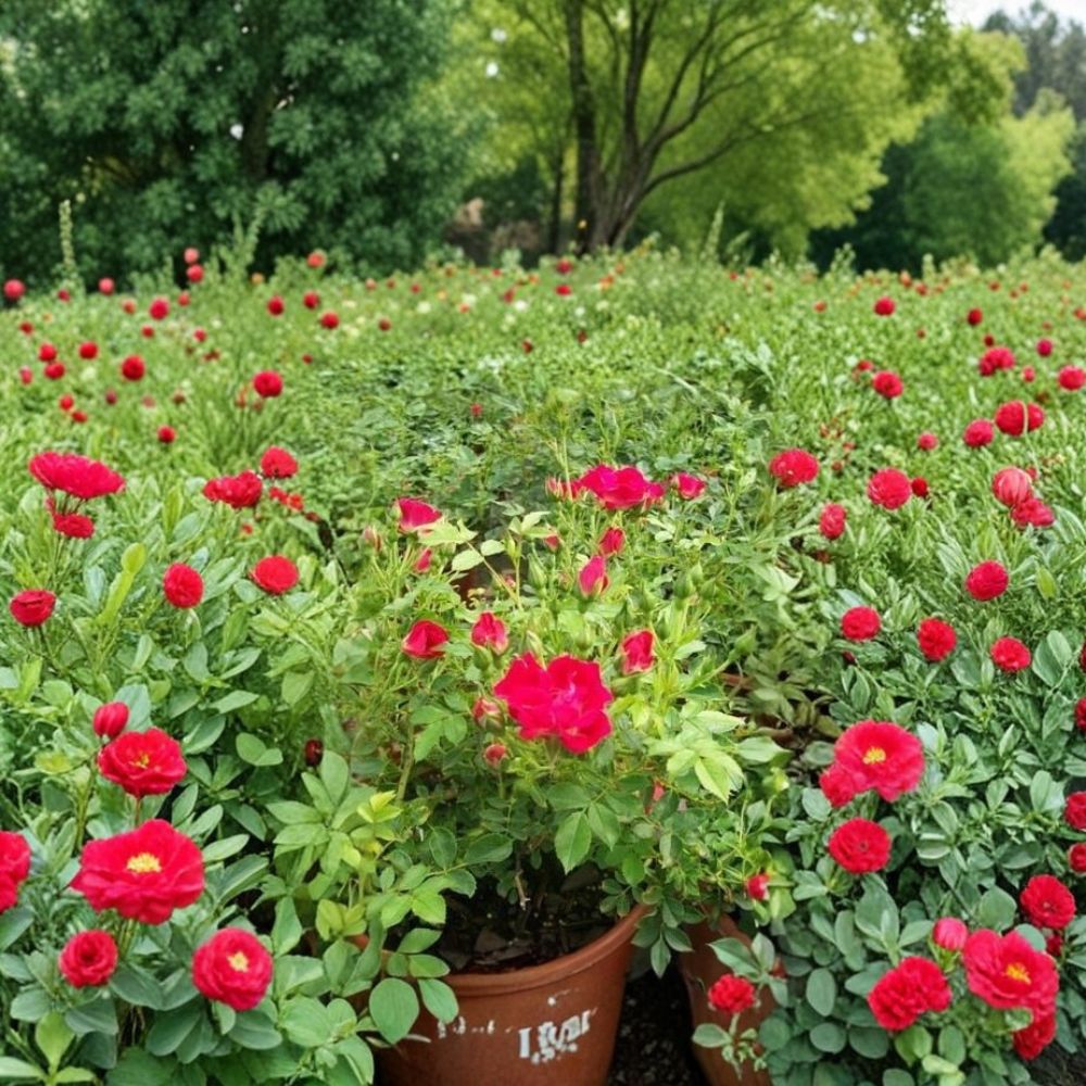 Red Drift Rose Bush – 5 Gallon Live Groundcover Rose for Landscaping & Gardens | Easy to Grow, Vibrant Red Blooms