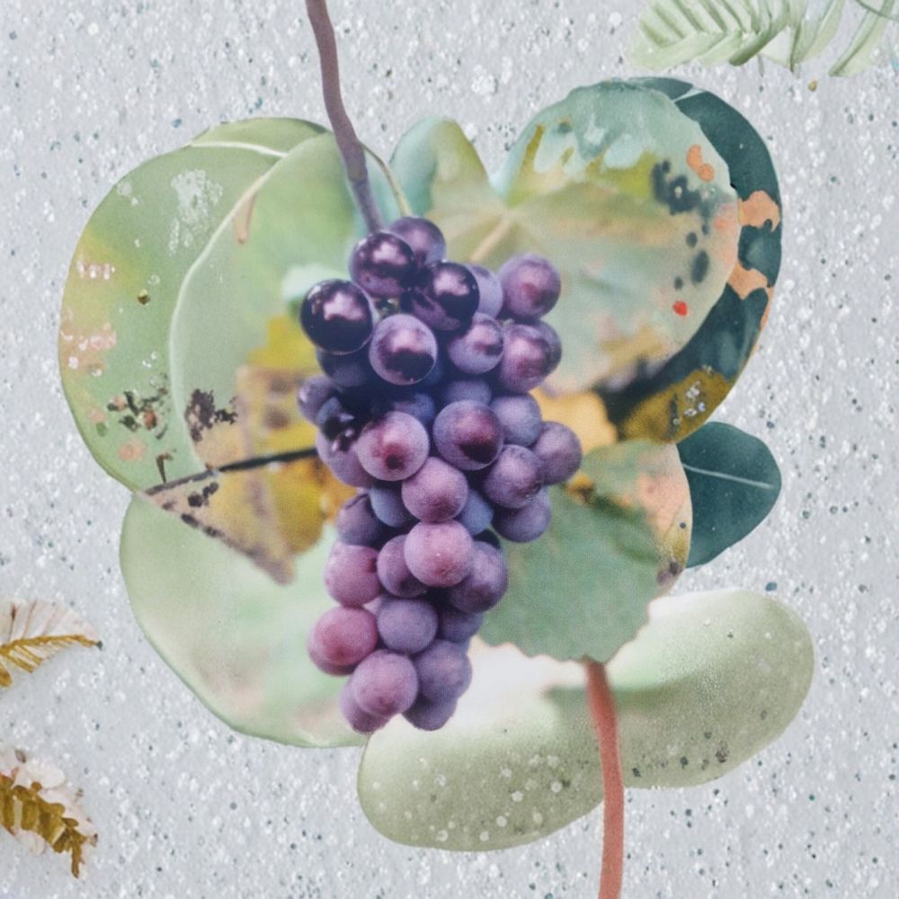 Champanel Grape Vine Live Plant – Vitis spp. 2-Gallon Size with Root Ball, Sweet Red & Black Grapes, Vineyard & Garden Friendly