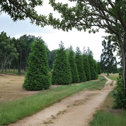 Green Giant Arborvitae Live Plants 25 Pack | 6-12 Inch Thuja plicata Privacy Hedge Evergreen Screen
