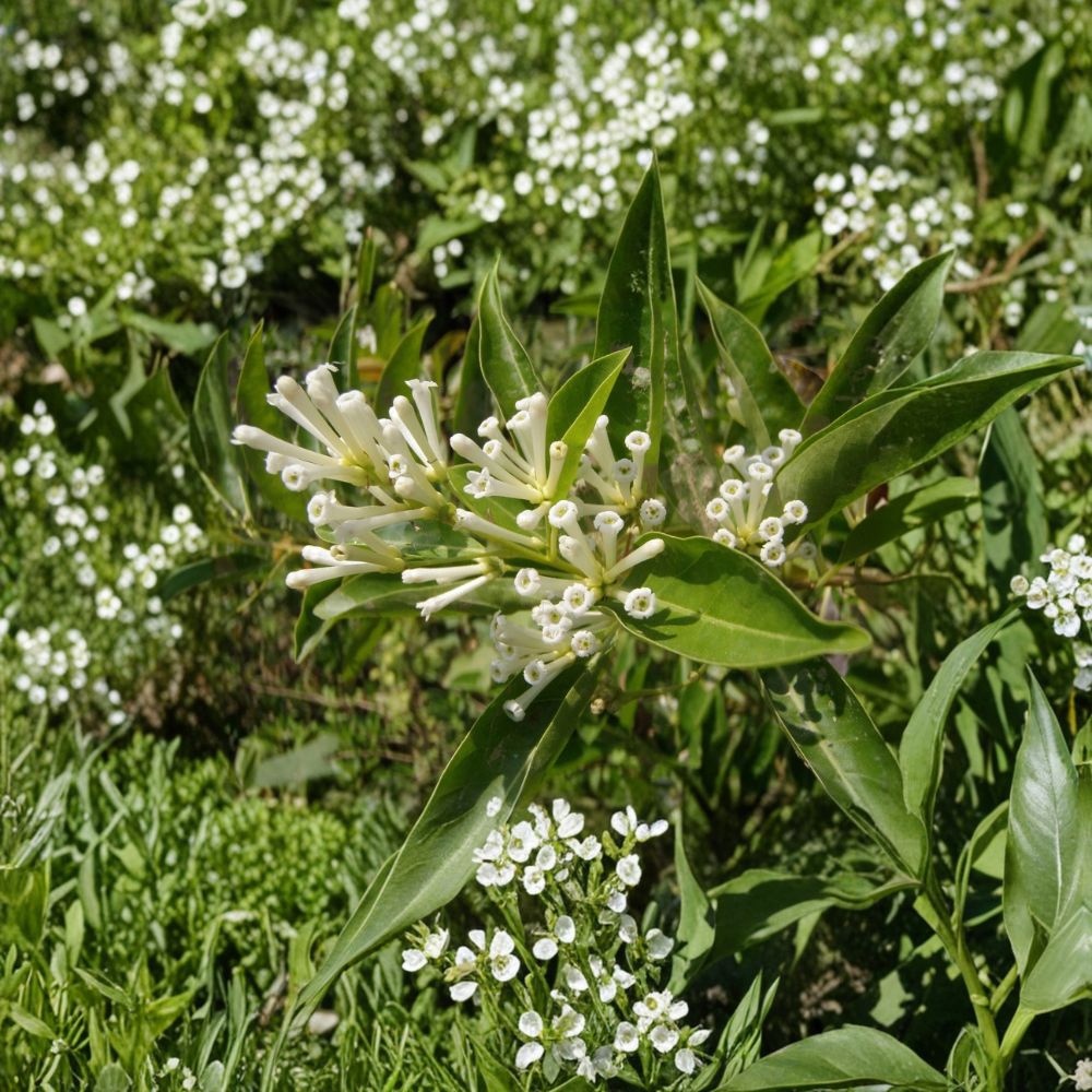 White Chocolate Jasmine Seeds – Cestrum diurnum Day Blooming Fragrant Tropical Shrub, Rare Exotic Plant, 10 Seeds