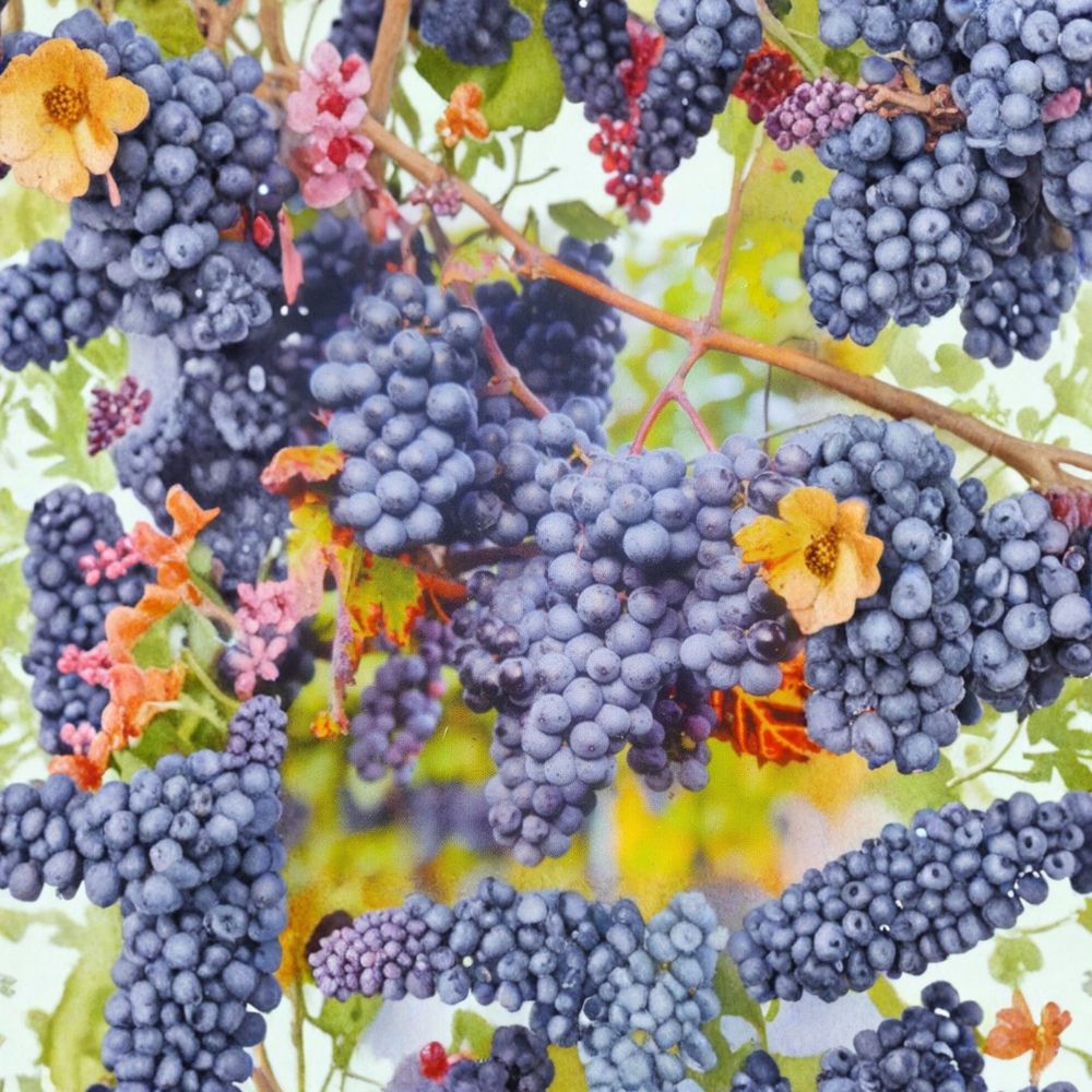 Venus Blue Grape Vine – Live Fruit Plant, 1 Gallon, Sweet Blue Grapes, Home Garden & Vineyard, Easy to Grow