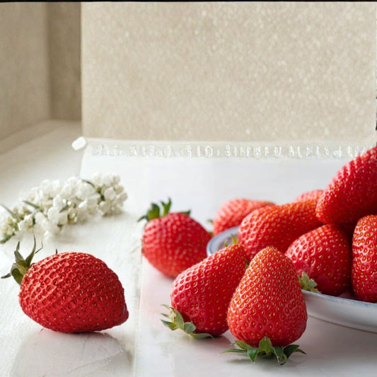 Kaorino Strawberry Plants – 5 Pack Bare Root Fragaria × ananassa Japanese Premium Sweet Aromatic Fruit
