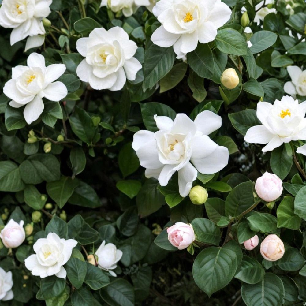 Gardenia ‘Veitchii’ Live Plant – Fragrant White Blooms, Evergreen Shrub, 3–4 Feet Tall, Indoor Outdoor Gardenia jasminoides Specimen