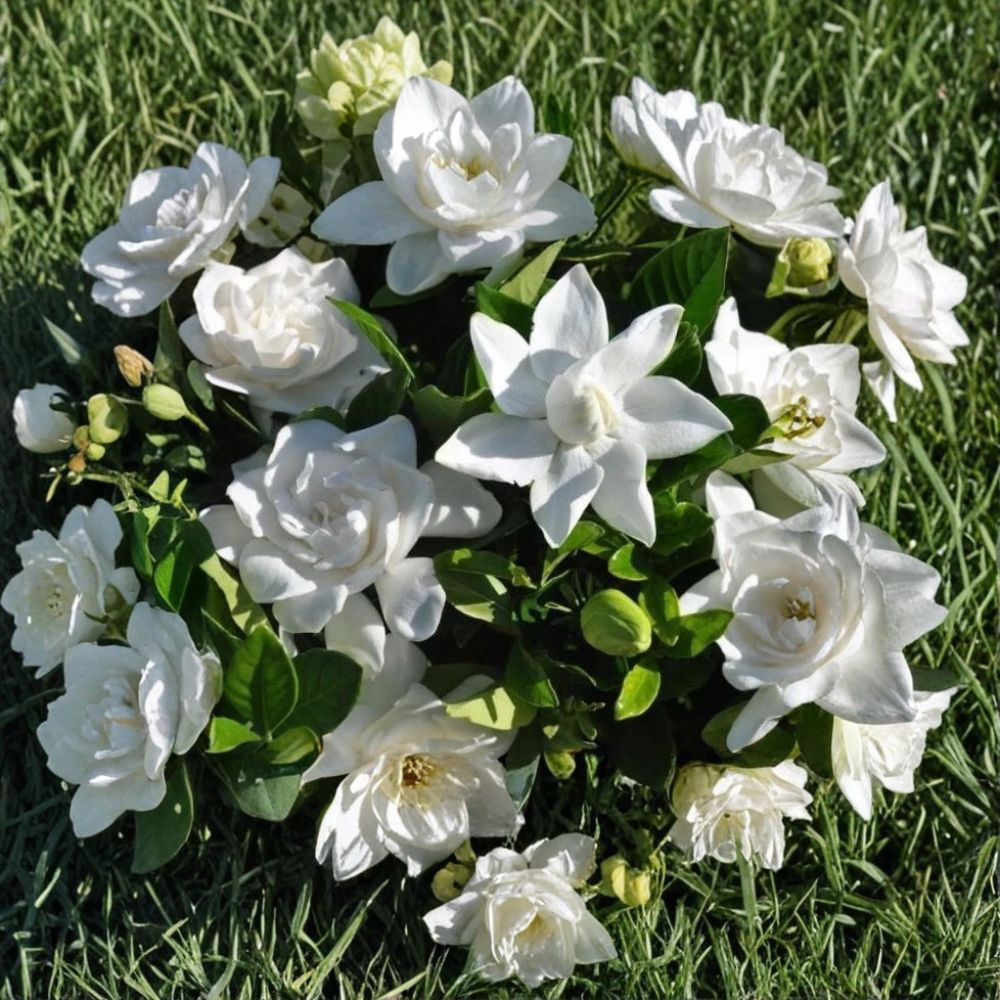 Summer Snow Gardenia® Live Starter Plant – Fragrant White Blooms, Evergreen Gardenia jasminoides ‘Summer Snow’ for Gardens