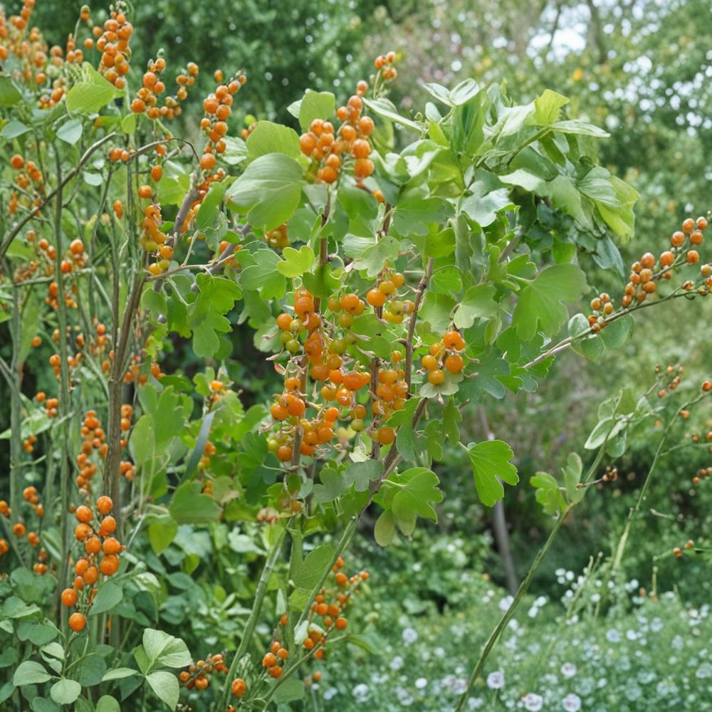 Golden Currant Live Plant – Edible Berry Shrub, Self-Pollinating, Zones 3-8, Ribes aureum