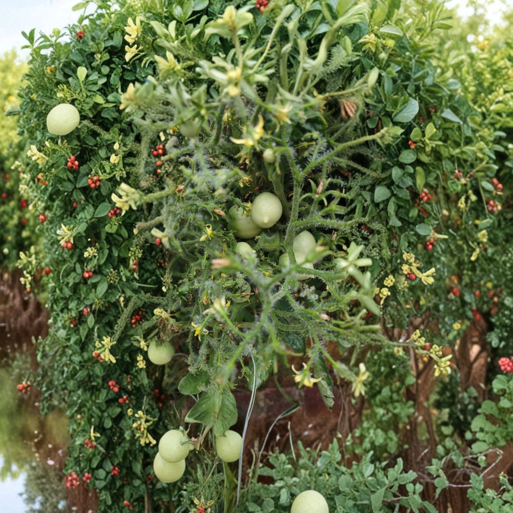 Geranium Kiss Tomato Seeds – Organic Heirloom Dwarf Cherry Tomato Seeds for Containers and Small Spaces