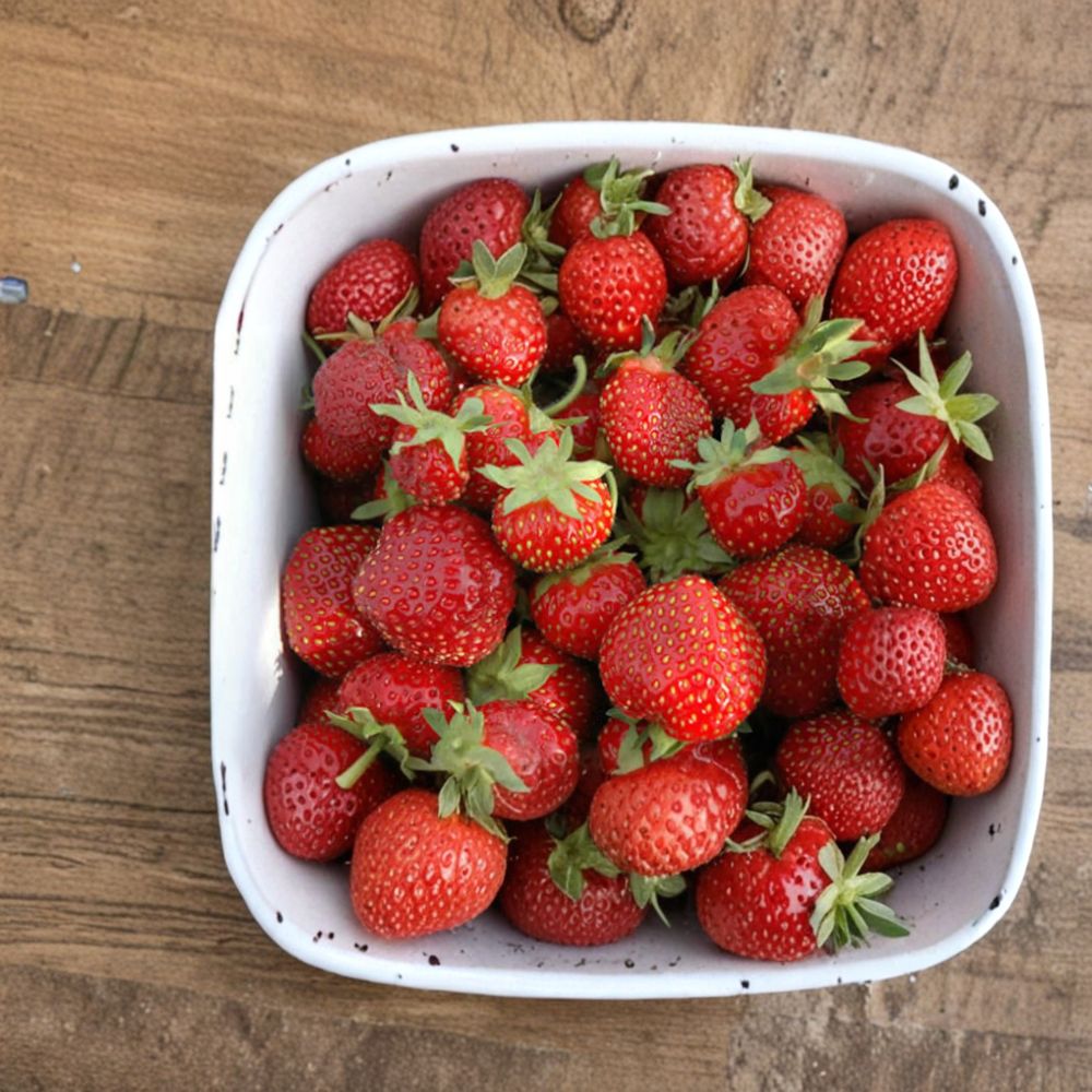 Seascape Strawberry Plants – 5 Live Everbearing Organic Day-Neutral Berry Roots for Zones 4–8