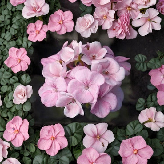 Maverick Appleblossom Geranium Seeds – 10 Premium Flower Seeds Pink & White Blooms Patio Container Easy to Grow Pelargonium | Geranium Seeds