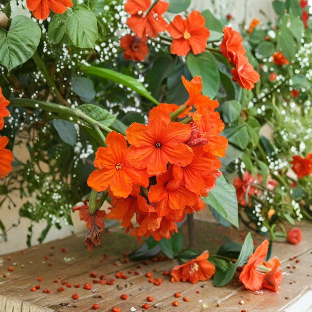 Cordia Sebestena Seeds – 5 Orange Geiger Tree Seeds – Tropical Flowering Tree – Pollinator Friendly – Rare Exotic Garden Plant