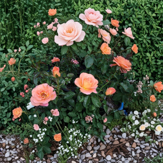 New Year Grandiflora Rose Bush – 5 Gallon Orange Blooming Shrub, Garden Ready, Field Grown, Live Plant for Garden & Landscape