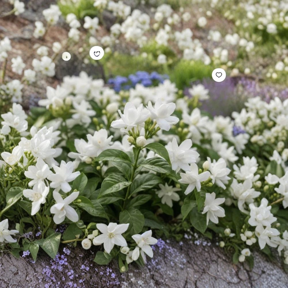 Arabian Jasmine Plant – Jasminum sambac Live Starter – Fragrant White Flowers – Indoor Outdoor Garden Plant