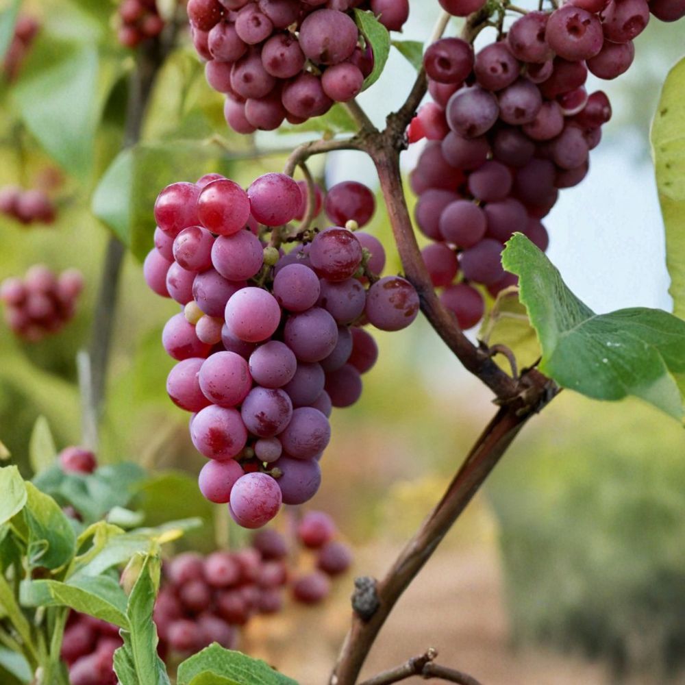 Yates Grape Cuttings 5 Pack | Vitis rotundifolia Muscadine | Sweet Seeded Table Grape | Cold Hardy Southern Vine for Home Garden