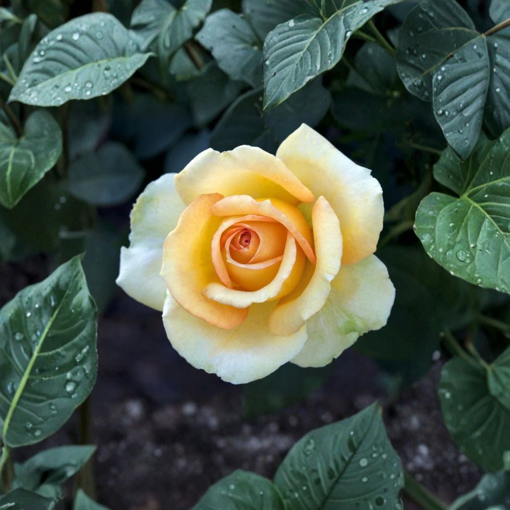 Gold Medal Grandiflora Rose Live Plant – 3 Gallon Bush with Yellow-Orange Blooms, Rosa shrub for garden or container planting