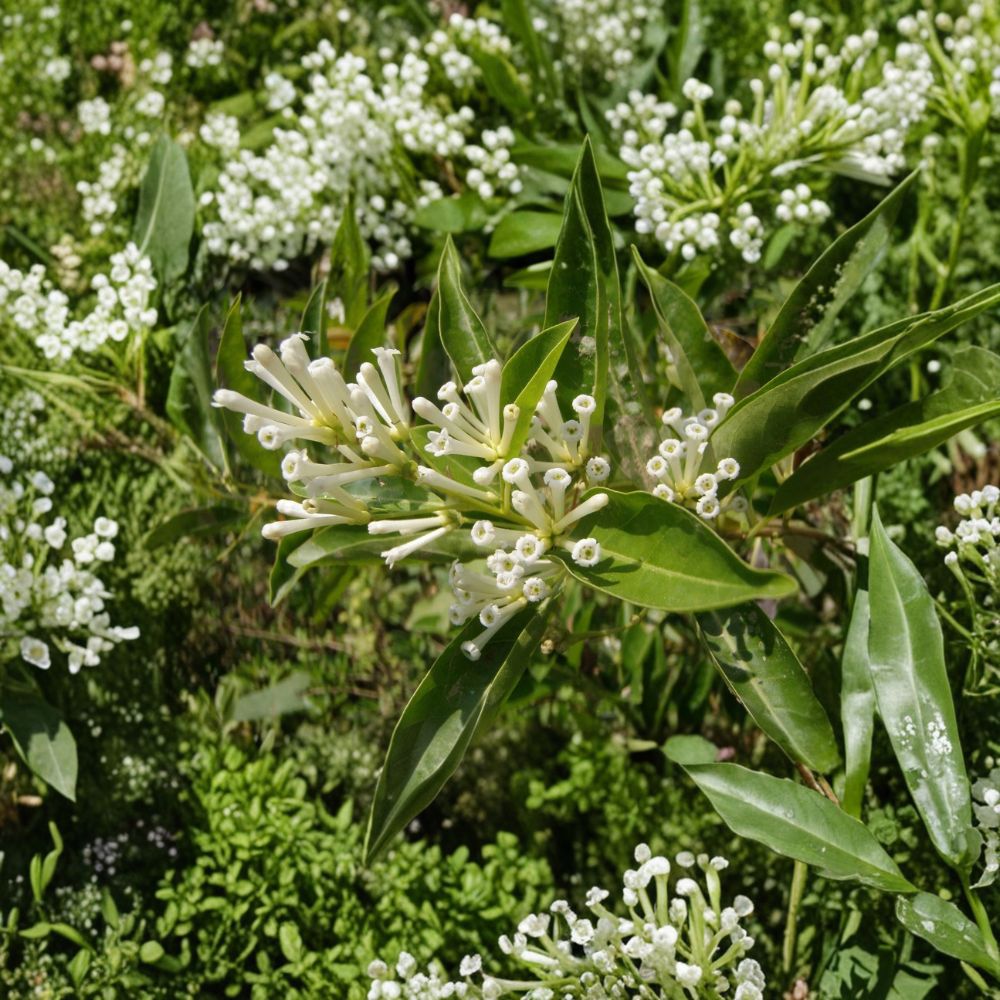 White Chocolate Jasmine Seeds – Cestrum diurnum, Day Blooming Jasmine, Fragrant Tropical Shrub, Garden Plant, 10 Seeds