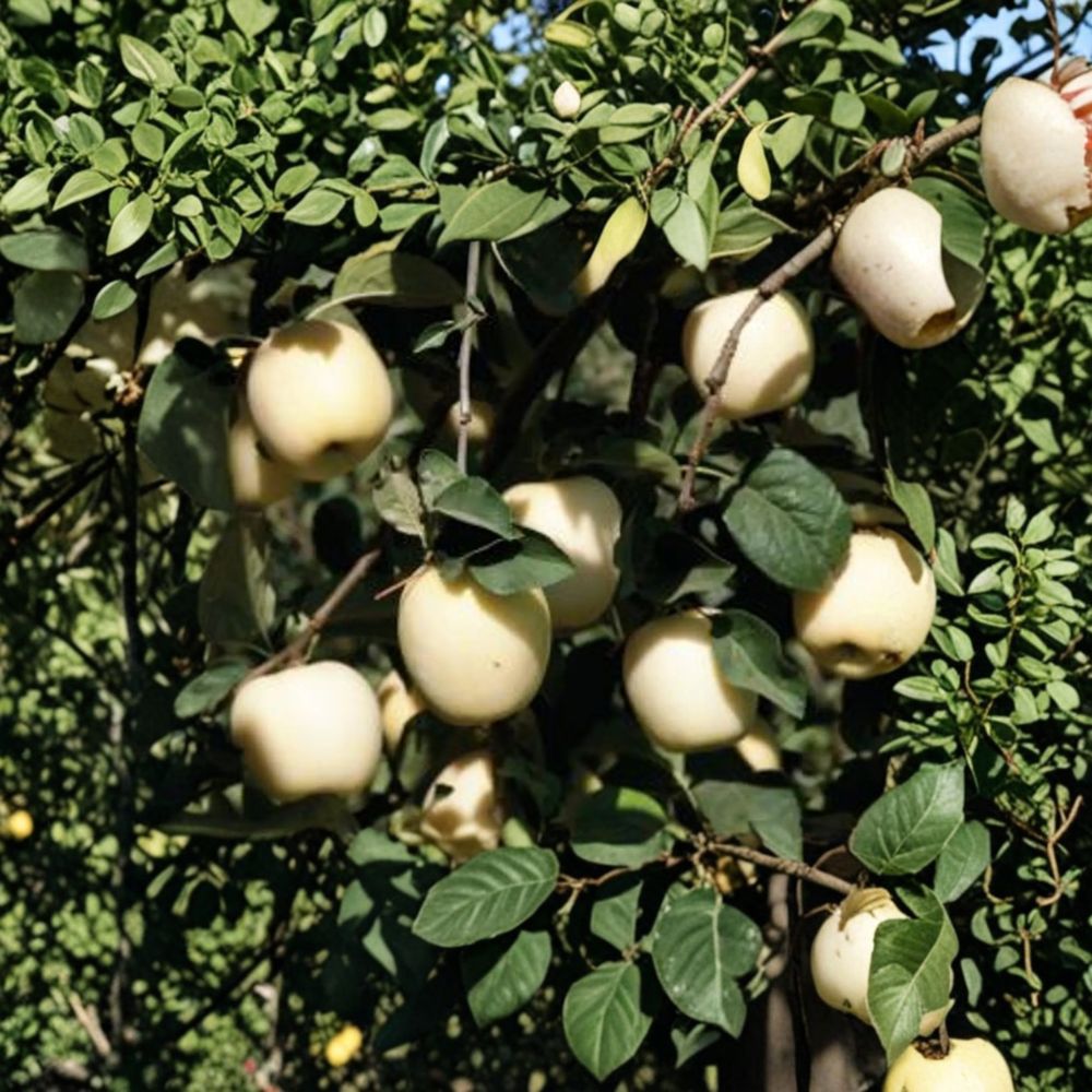 Ghost Apple Tree – Bare Root 3 Ft Malus domestica Rare White Apple Variety Grafted on M111 Rootstock